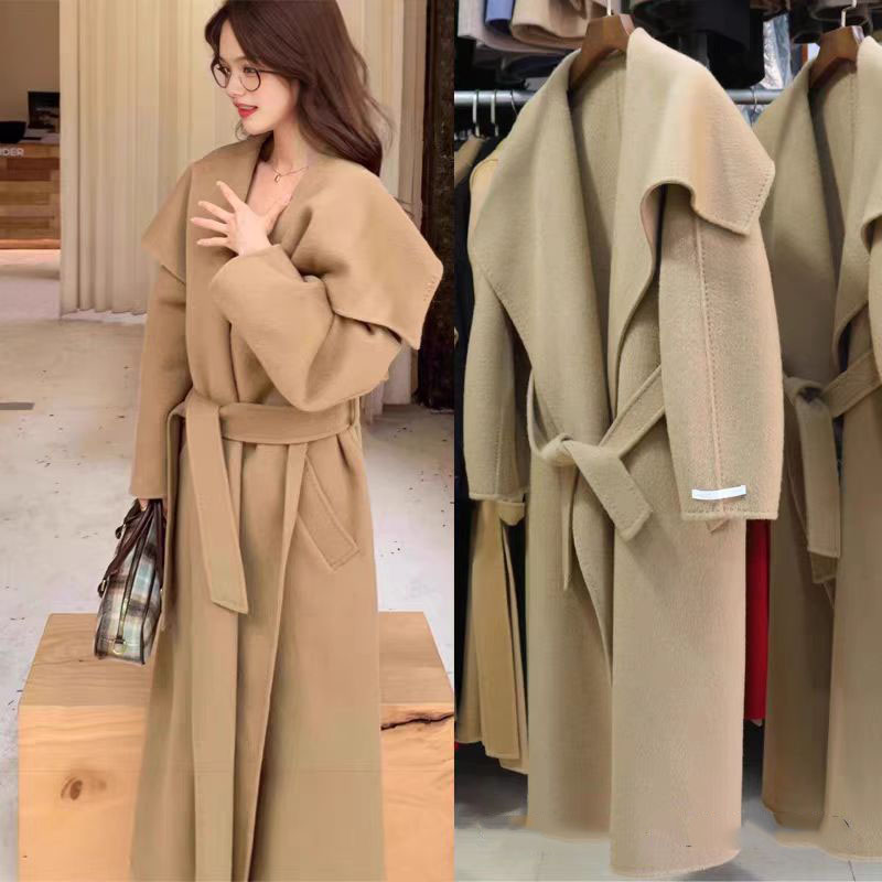 Women'S Fashion Belts - Autumn Winter Women Long Woolen Coat