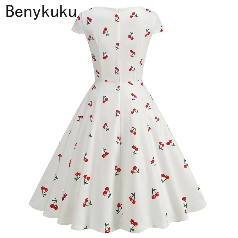 Print Cherry Sunflower 50s 60s - огляд і ціна Women'S Fashion Of The 50S