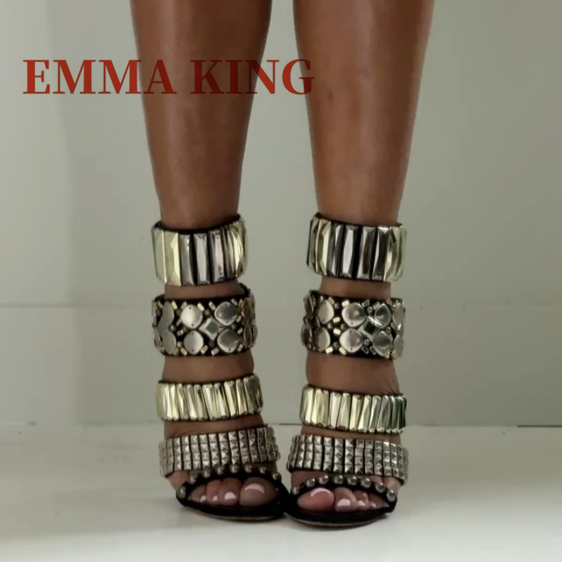 Black Embellished Ankle Strap  - огляд і ціна Spaghetti Strap Dress