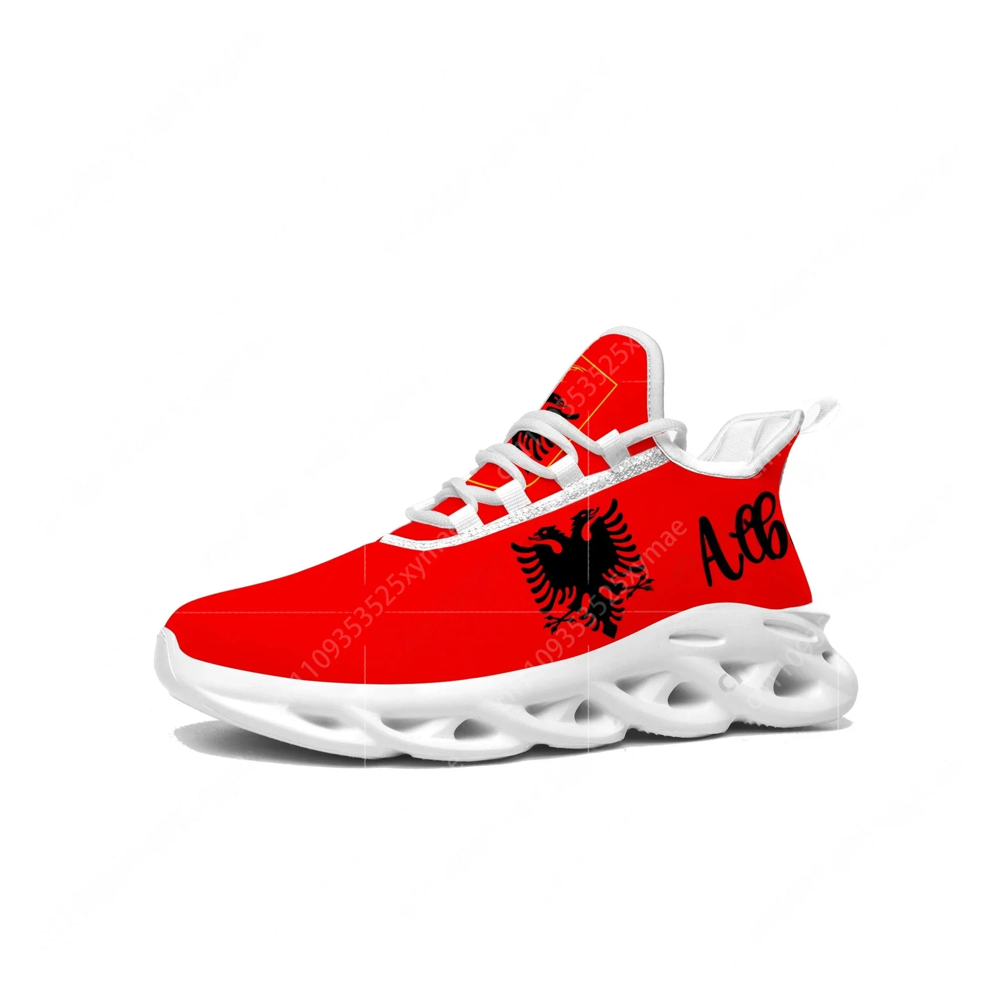 Albanian Flag Flats Sneakers M - огляд і ціна Women'S Fashion Running Shoes