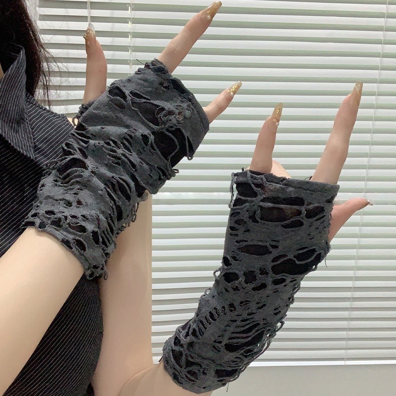 Yueqiu Girl Alt Fashion Ripped - огляд і ціна Women Fashion Gloves