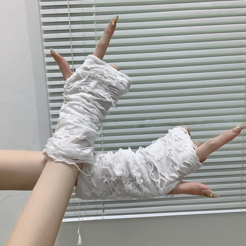 Yueqiu Girl Alt Fashion Ripped - огляд і ціна Women Fashion Gloves