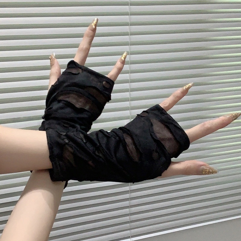 Yueqiu Girl Alt Fashion Ripped - огляд і ціна Women Fashion Gloves
