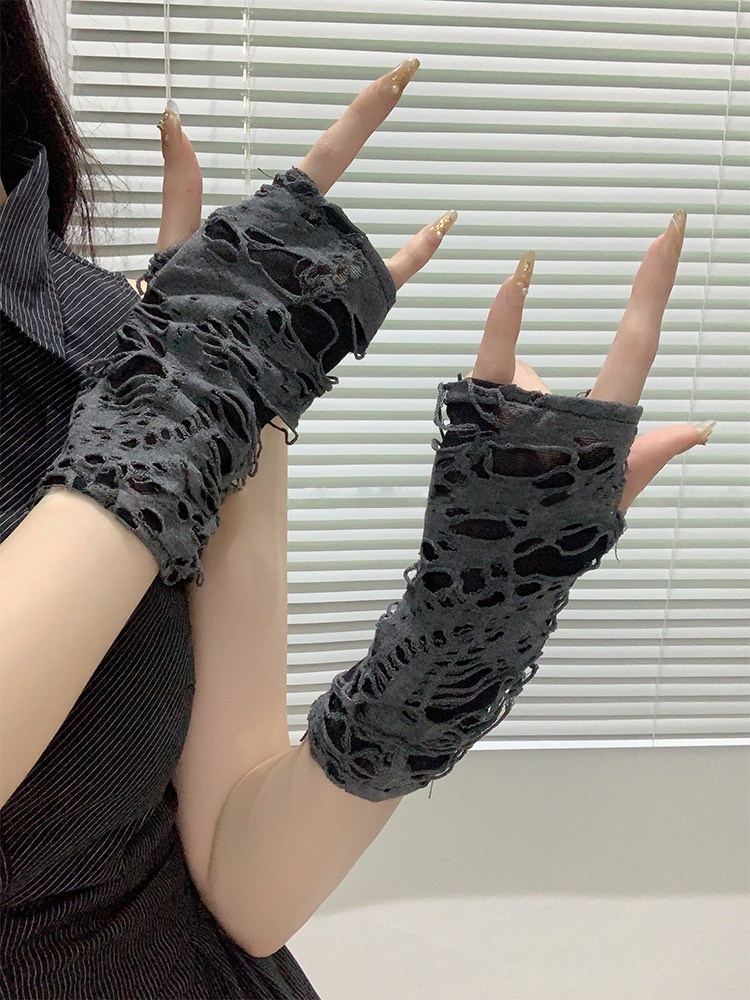 Yueqiu Girl Alt Fashion Ripped - огляд і ціна Women Fashion Gloves