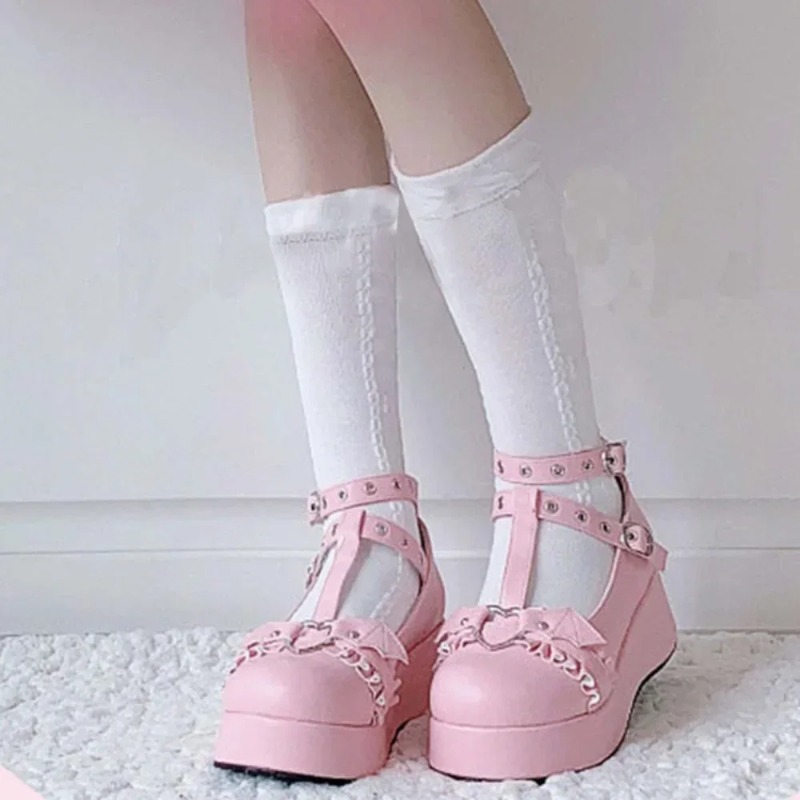 New Sweet Heart Buckle Wedges  - огляд і ціна Women'S Fashion Loafers