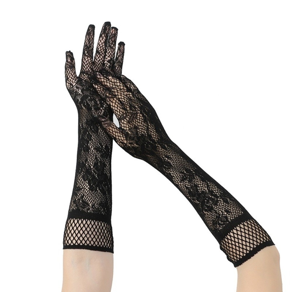 Fashion Elegant Lace Mesh Glov - огляд і ціна Women Fashion Gloves