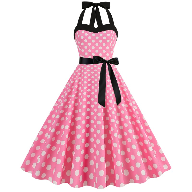 Elegant Women Polka Dot Dress  - огляд і ціна Women'S Fashion Of The 50S