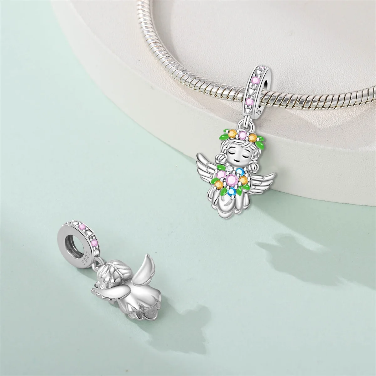 Silver-Plated Umbrella Charm B - огляд і ціна Women'S Fashion Umbrella