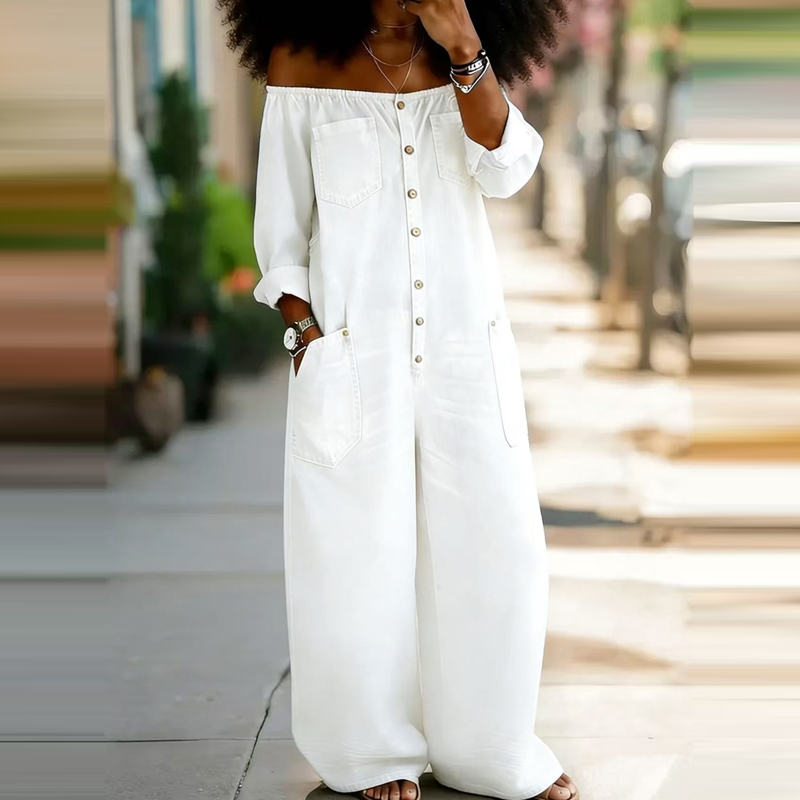 Women Fashion Street Long Slee - огляд і ціна Women'S Fashion Vintage Off Shoulder Long Sleeve Jumpsuit