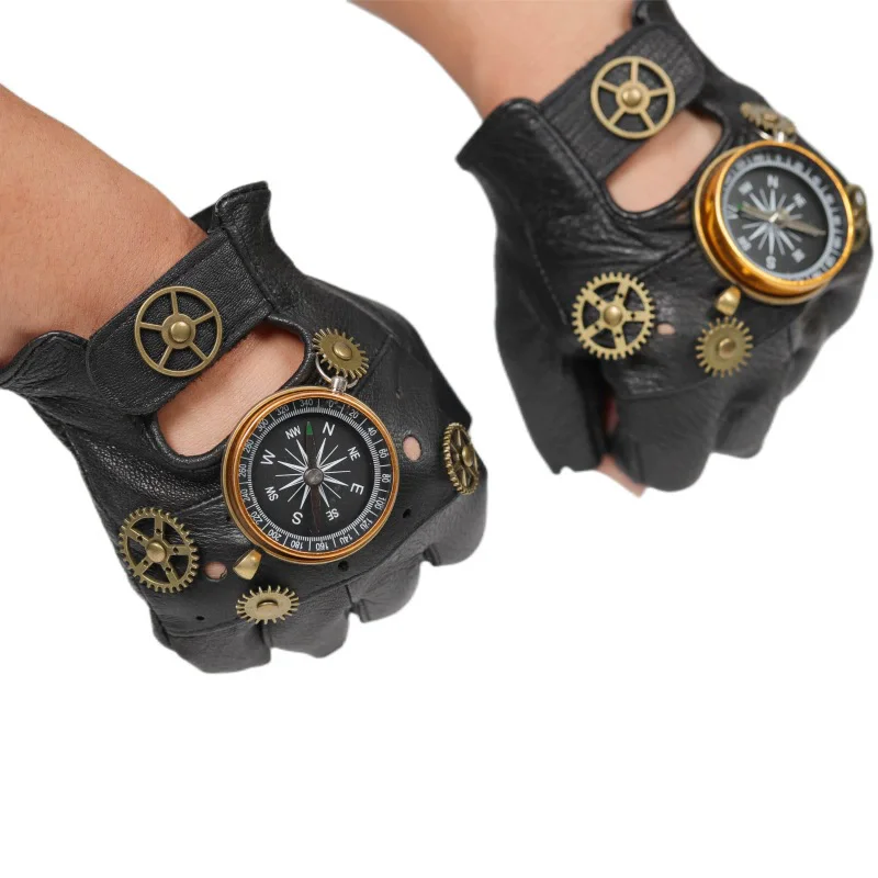 Steampunk PU Leather Fingerles - огляд і ціна Women Fashion Gloves