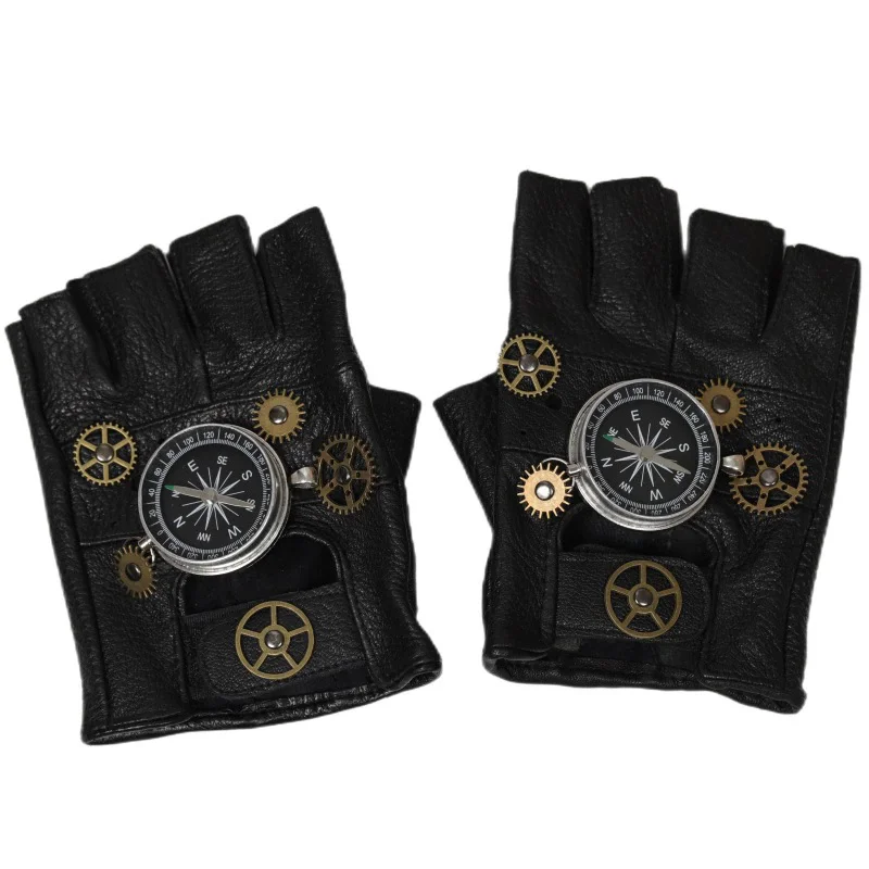 Steampunk PU Leather Fingerles - огляд і ціна Women Fashion Gloves