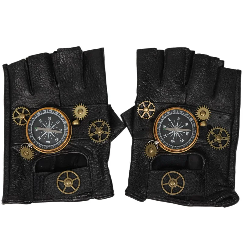 Steampunk PU Leather Fingerles - огляд і ціна Women Fashion Gloves
