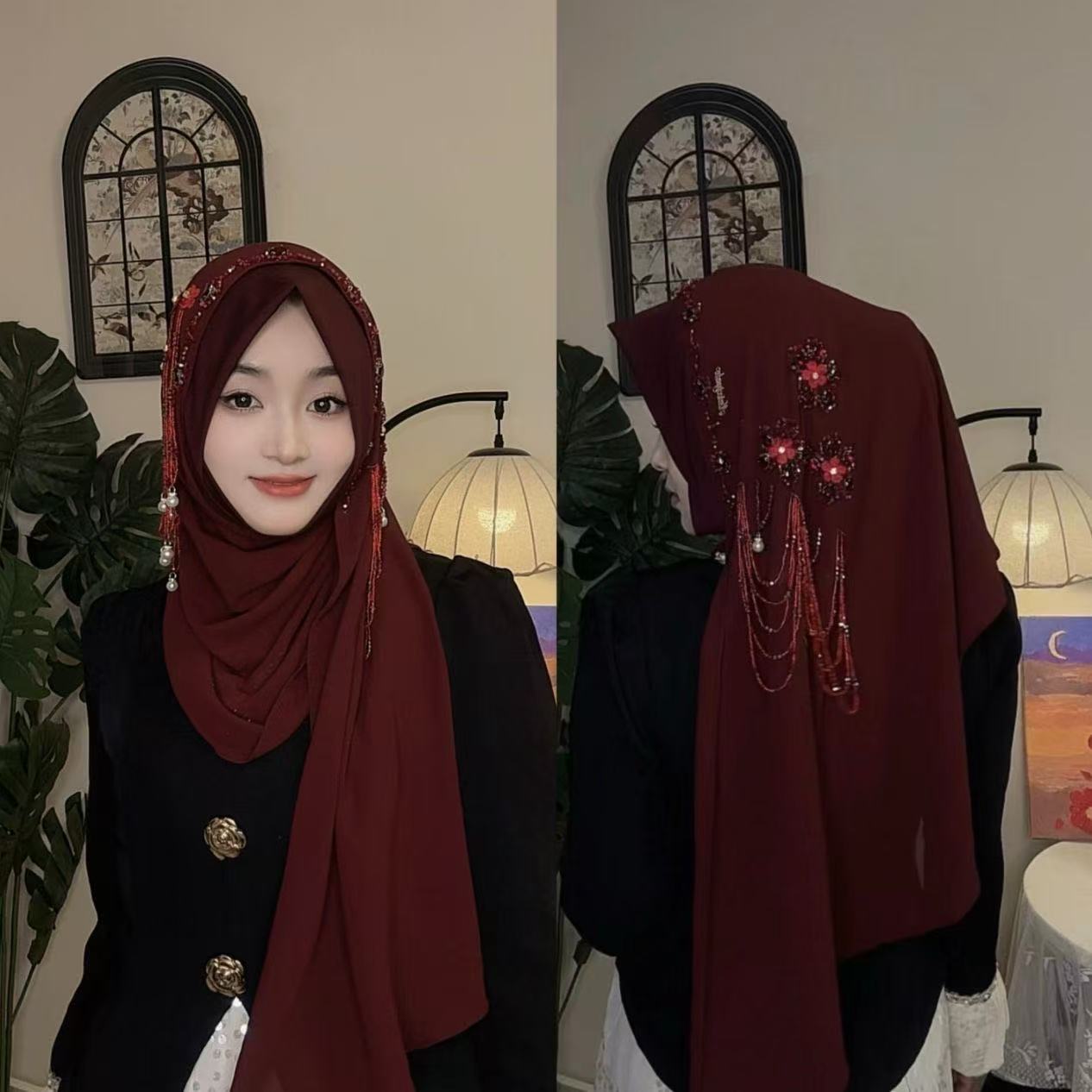 Abaya Hijab Muslim Women Shawl - огляд і ціна Women Fashion Malaysia