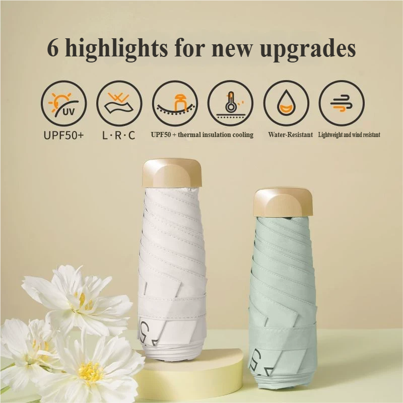 Small Folding Umbrella Sun Wom - огляд і ціна Women'S Fashion Umbrella