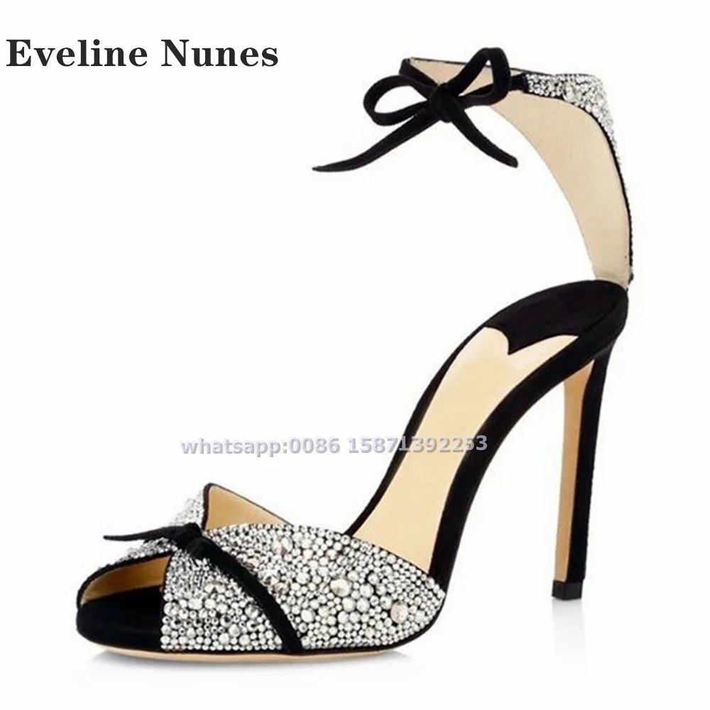 Bow Rhinestone Ankle Strap San - огляд і ціна Spaghetti Strap Dress