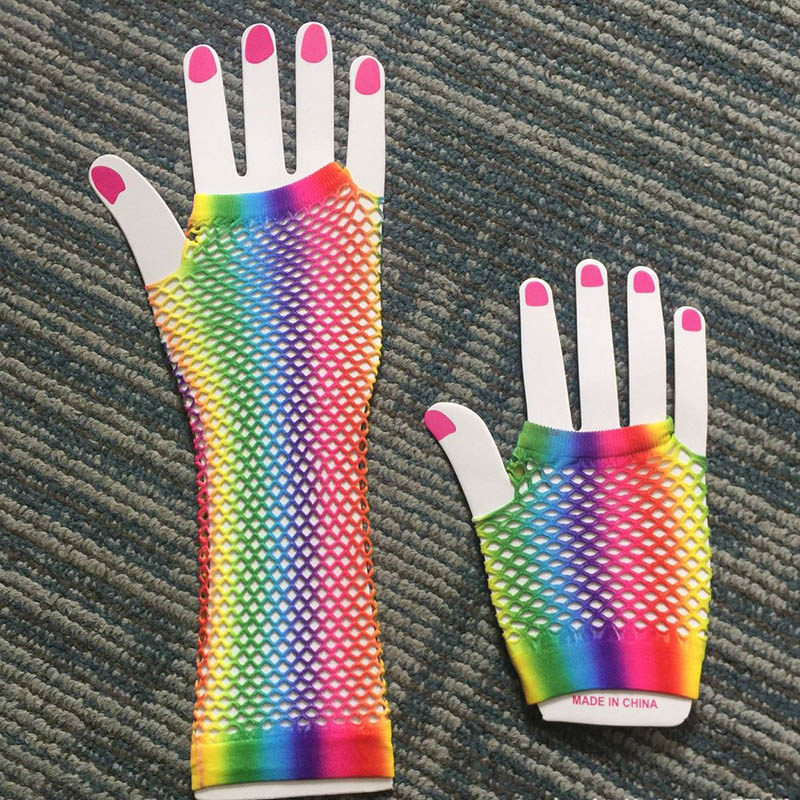 1 Pair Women Long Fishnet Net  - огляд і ціна Women Fashion Gloves