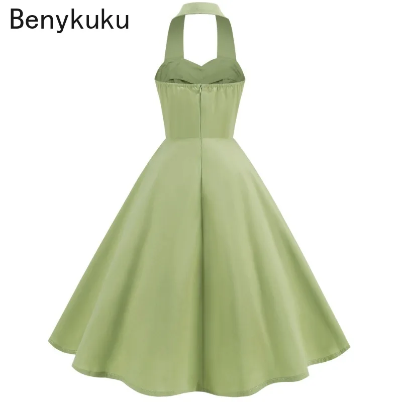 Solid Backless Pin Up 50s 60s  - огляд і ціна Women'S Fashion Of The 50S