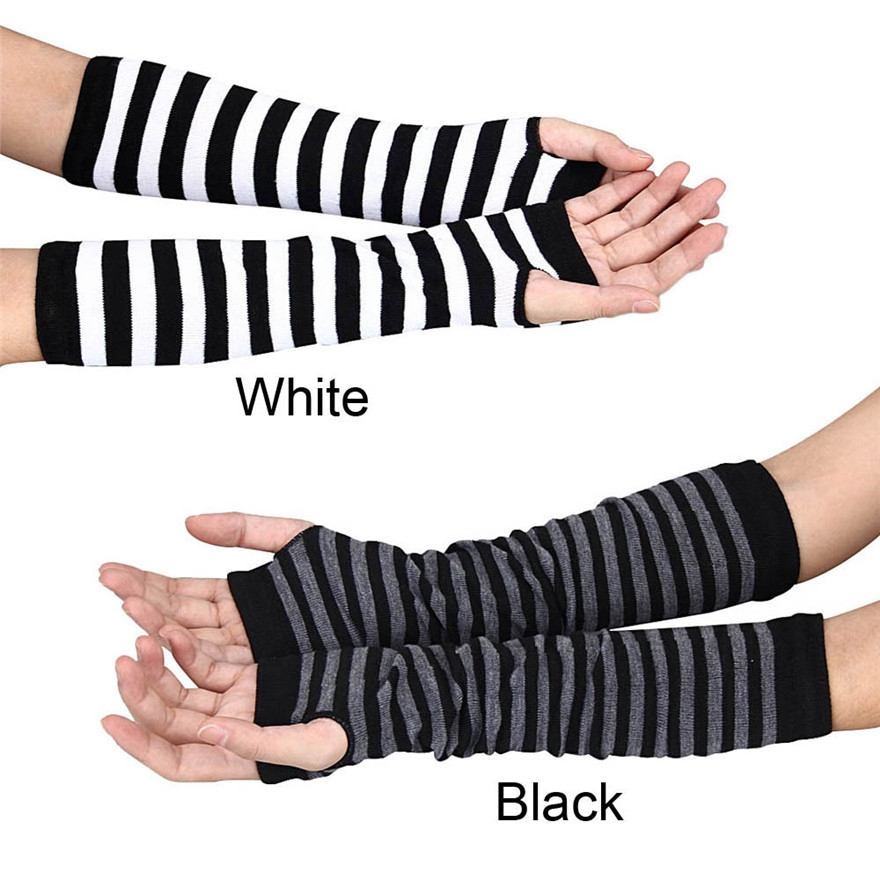 Women Long Sleeve Gothic Strip - огляд і ціна Women Fashion Gloves