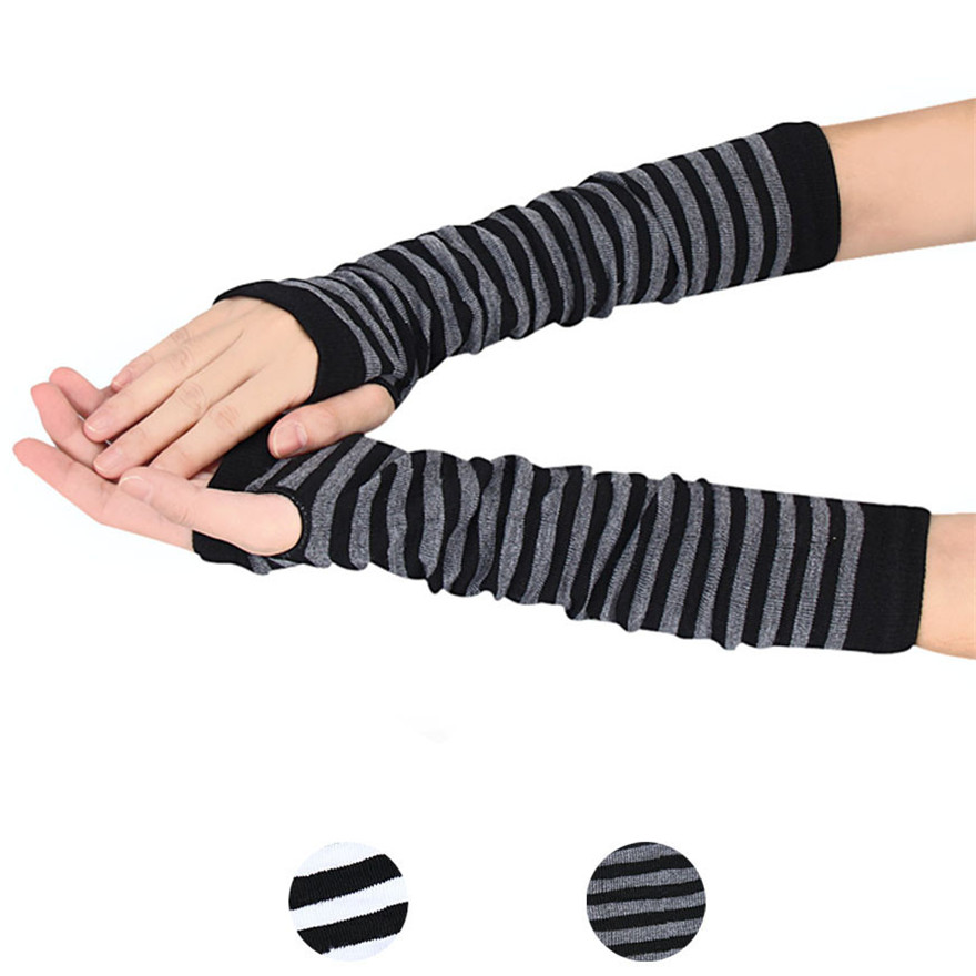Women Long Sleeve Gothic Strip - огляд і ціна Women Fashion Gloves