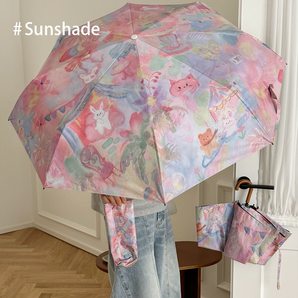 Manual Folding Fashion Print U - огляд і ціна Women'S Fashion Umbrella